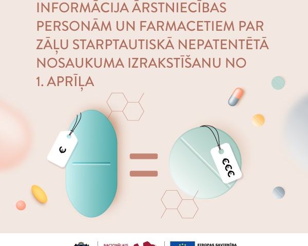 Par zāļu SNN izrakstīšanu no 2020. gada 1. aprīļa Par zāļu SNN izrakstīšanu no 2020. gada 1. aprīļa